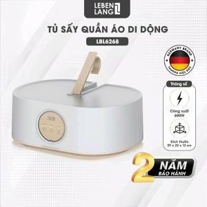 Tủ Sấy Quần Áo Lebenlang LBL6268 hãng ĐỨC gấp gọn- chế độ UV diệt khuẩn 2 mức gió- công suất 600W- 10kg quần áo - bảo hành 24 tháng Máy Sấy