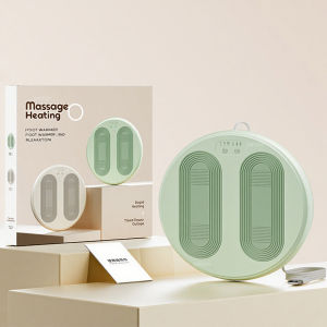 Electric Foot Heater Portable Foot Warmer Adjustable Temperature Home Foot Warmer Massager Promotes Blood Circulation in Feet