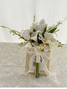 Korean Style Small Clear Hand Feeling Tulip Artificial Flowers Photography Studio Outdoor Wedding Dress Bride Handheld Bouquet