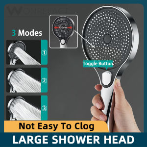 Bathroom Universal Shower Head Large Size Multi Outlet Hole Shower Faucet Pressurized Large Water Output Shower Sets