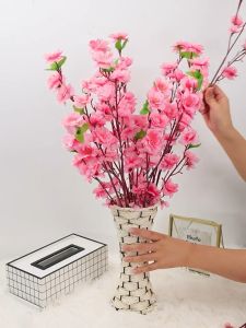 10 Pcs 65cm Artificial Jasmine Flower Beautiful Artificial Flower Cherry Blossom  Year Home Decoration