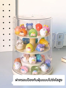 กล่องฟิกเกอร์ หมุนได้ 360° ตู้โมเดล กล่องฟิกเกอร์ ตู้โมเดล 3 ชั้นสามารถรองรับตุ๊กตาได้หลายตัว ประหยัดพื้นที่