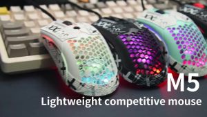 Ziyoulang M5 Wired Gaming Mouse 16 RGB Backlit Ultralight With Programmable Driver 12000 DPI