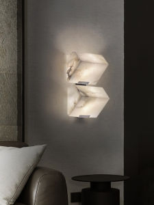 DAIWEIYA | Minimalist Creative Wall Light for Living Room and Hallway Copper and Marble
