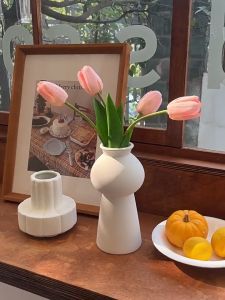 OurHome [พร้อมส่ง]Ceramic vaseของแต่งบ้าน ร้านกาแฟ ร้านอาหาร ตกแต่งโรงแรม อุปกรณ์ประกอบฉาก เครื่องประดับตกแต่ง แจกันดอกไม้ ของขวัญสร้างสรรค์