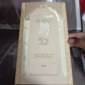 UNDANGAN ERA BARU 88132 UNDANGAN NIKAH UNDANGAN PERNIKAHAN WEDDING CARD KARTU UNDANGAN KARTU UCAPAN FREE PLASTIK