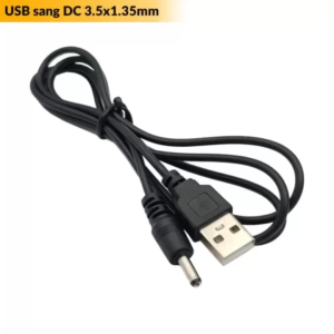 Dây Nguồn Cổng USB Ra Đầu DC Dùng Sạc Cho Nôi Điện Loa Bluetooth Thiết Bị Dùng Nguồn 5V-9V (Loại Tốt)