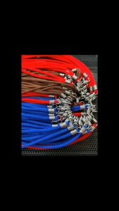 สร้อยเชือกร่อย มีหลายสีให้เลือก ตะขอเกลียวแสตนเลสแท้