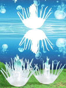 Realistic Floating Jellyfish Ornament Soft Toy