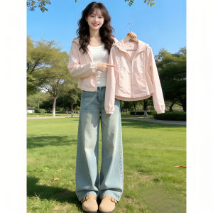Shalldoer | Youthful Short Petite Pink Hooded Sun Protection Jacket