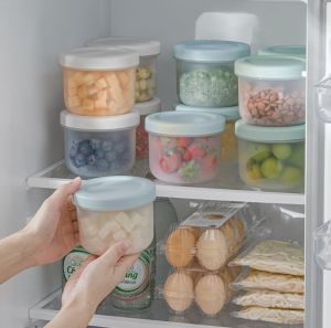 Smart-Living household refrigerator seasoning food transparent sealed bowl/storage box with strainer -A0428-S -5th** -NC