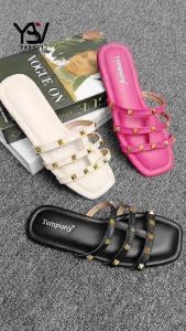 Yashvi Sandal Sheril Teplek Wanita / Slip-On Slippers Cewek Kasual