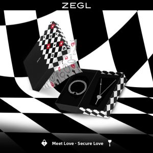 zengliu | Couple Locking Necklace Bracelet Gift