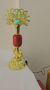 Đèn hoa sen Đèn tụng kinh niệm Phật hoa sen đài đèn led đổi màu dùng trong thờ cúng phật chùa