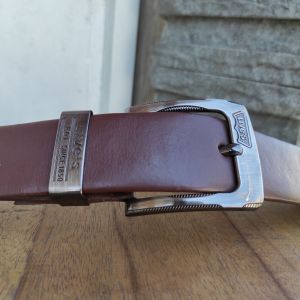 Gesper Kulit Sapi Resleting Tengah | Sabuk Kulit Resleting 125 CM | Ikat Pinggang Pria Kulit Sabuk Penyimpanan