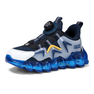 Boys Shoes Button Shoes 2023 New Student Basketball Shoes Leisure Fashion Shoes Girls Anti-skid Wear-resistant Shoes Size 28-40