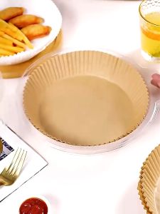 🇸🇬 🔥 Koala Home Air Fryer Paper Disposable Oilproof Liners Non-Stick Parchment Steamer Oven Baking 100pcs / 50Pcs
