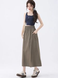 Summer Thin A-Line Mini Workwear Pants Womens Casual Loose Leggings Anti-Light High Waist Wide Leg Trousers Comfortable