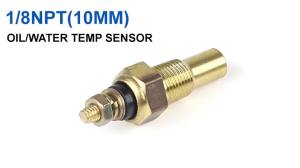 Water Coolant Oil Temp Sensor Temperature 1/8 Npt Electrical Sender Transmitter Senging Unit Temp Sensor Electric Gauge 0-300f
