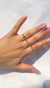Cincin emas asli kadar 70 16k branded ringan cartie gold solitaire