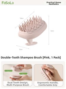 FaSoLa | Silicone Shampoo Brush For Scalp Massage and Itch Relief
