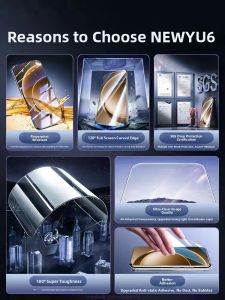 Newyu OnePlus Tempered Glass Screen Protector Waterdrop Blue Light Filter Clear HD Anti Fingerprint for OnePlus 8T 9RT Ace2 Ace2V