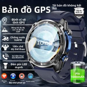 Đồng Hồ Thông Minh T-Rex3 Pro 2025 Bản Đồ GPS Ngoại Tuyến Chống Nước 10ATM Gọi HD Theo Dõi Nhịp Tim Bộ Nhớ 4GB Pin 1000mAh Dành Cho Nam