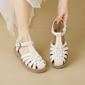 MIFEI | Vintage Woven Closed Toe Summer Roman Sandals
