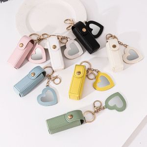 Fashionable Creative Mini Mirror Keychain Coin Purse Keyring Gift Pendant Stylish Accessory Metal Material Compact Size