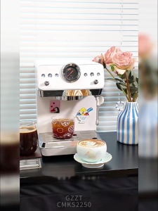 ITOP CMKS2250 Semi-Auto Espresso Coffee Machine with PID+NTC Dual Temp Control OPV System Triple Display Dual Hot Cold Brewing Modes Electric Coffee Maker for Home Use