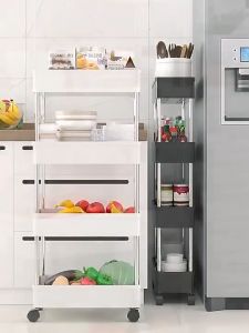 Rak Troli, Rak Susun, Rak Dorong, Rak Yoyo Tabitha Kanzai, dan Rak Minimalis Serbaguna dengan Roda