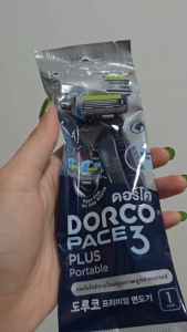 (1ชิ้น ได้ 1 ด้าม)Dorco pace3 ด้ามมีดโกน ดอร์โค เพซ 3 รุ่น 3ใบมีด ร้านPDCเทียนทะเล ออกใบกำกับภาษีได้