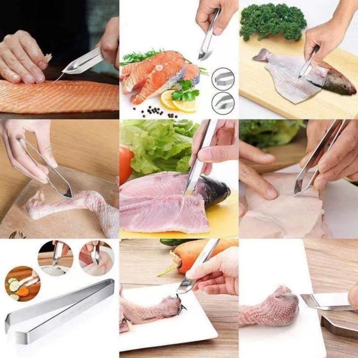 Nhíp Gắp Xương Cá Bằng Thép Không Gỉ Kẹp Nhổ Lông Heo Lông Gà Nhíp Nhổ ...