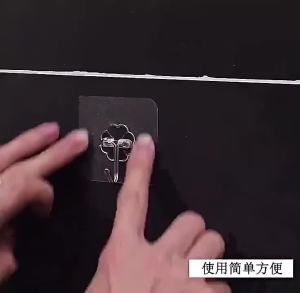 10PCS Transparent Wall Hooks Holder Self Adhesive Door Wall Hangers Strong Adhesive Hooks for Kitche