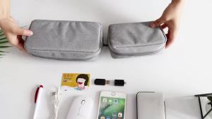 Digital Accessories Storage Bag Portable Waterproof Zipper Travel Carry Organizer Pouch for Cable Data Charger Headphone U Disk