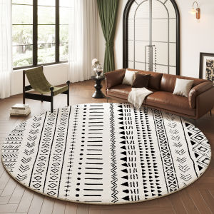xy | Persian Style Retro Easy-to-clean Thick Round Rug