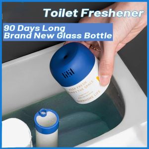 Automatic Toilet Cleaner Antibacterial Deodorizing Plant-Powered Freshly Scente for Home Dorm & Bedroom Toilet Cleaning Supplies