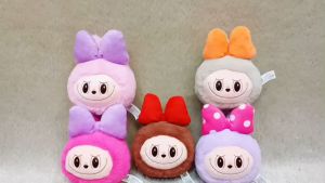 Gantungan Kunci Kepala Boneka Labubu The Monsters Macarone Kawai - Key Chain Labubu