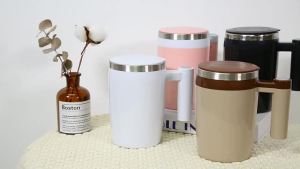 MagiDeal | Cốc Khuấy Tự Động Sạc Điện 400ml/14oz Cốc Du Lịch Bằng Thép Không Gỉ Dành Cho Trà Đồ Uống Protein - Cốc Khuấy Xoay Cho Nam Và Nữ