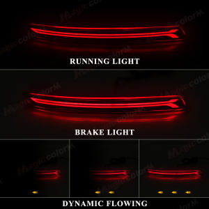 Đèn Phản Quang Cản Sau LED Kia RIO 2012-2015 12V Tích Hợp Xi Nhan Động Đèn Phanh Đèn Báo Hiệu 3 Trong 1