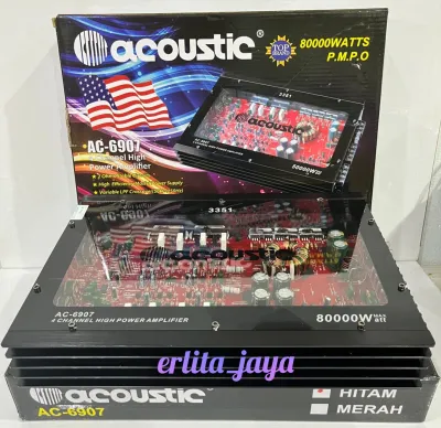 Power 4 chenel ACOUSTIC AC -3351 amplifier berkualitas 60000 watt Terbaru
