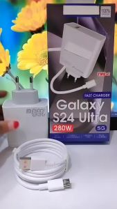 Charger SMSNG GALAXY S24 ULTRA 5G 280W Fast Charger Support Fast Charging
