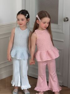 Sleeveless Ruffle Hem Set