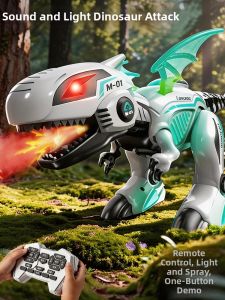 TEMiTANGMI | Remote Control Walking Programming Dinosaur Toy