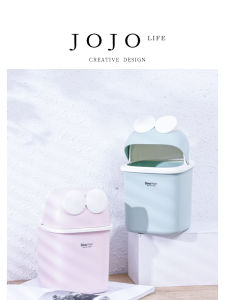 Cute Frog Desktop Trash Can Creative Desktop Garbage Bin Mr Grocery Brand Home Cleaning Tool Family Use Irregular Shape Plastic
