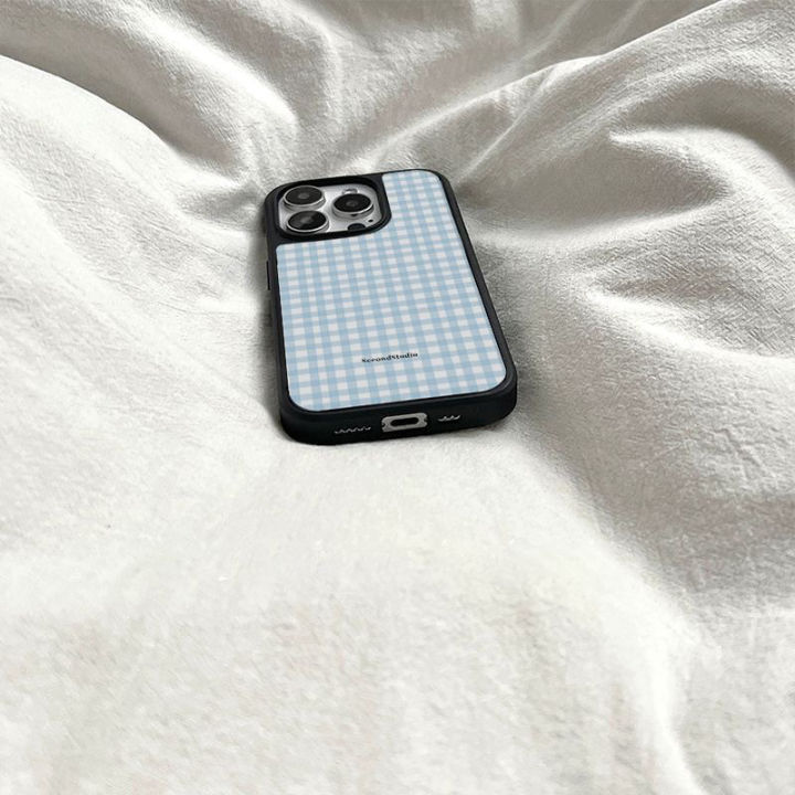 001%20%7C%20Delicate%20Blue%20Plaid%20Silicone%20Phone%20Case%20for%20iPhone%2011-17%20Series%20-%20Image%205
