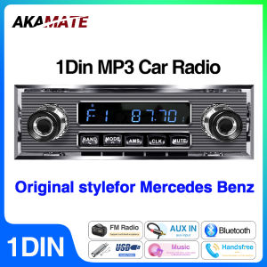 Car Radio for Mercedes Benz 1Din MP3 Multimedia Player Stereo Audio Support Phone Charging Bluetooth EQ AUX USB FM Radio