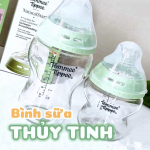 COMBO 2 Bình Sữa PPSU & Thủy Tinh Ty Siêu Mềm Tự Nhiên Tommee Tippee Nature Start 150ml