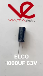 KAPASITOR ELCO 1000UF 63V (1 BUAH) KAPASITOR CAPACITOR ELKO KAPASITOR 1000 UF 63 V ups