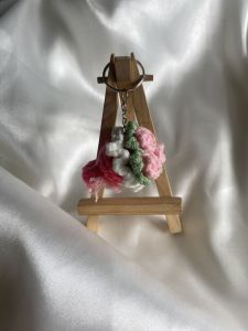 Crochet Mini Bouquet keychain